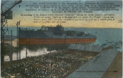 Saint Nazaire - Un lancement aux Chanttiers de l Atlantique Le Cuirasse