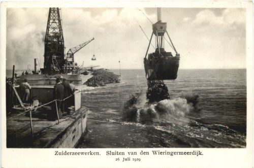 Zuiderzeewerken - Sluiten von den Wieringermeerdijk