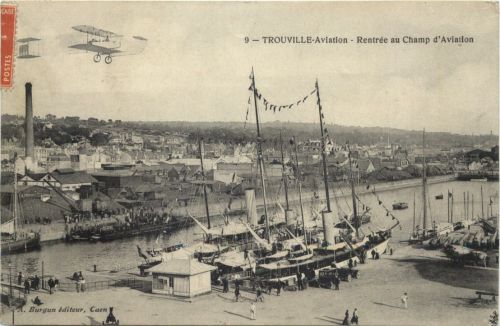Trouville - Aviation - Rentree au Champ d Aviation