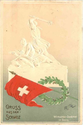 Stans - Gruss aus der Schweiz - Prägekarte