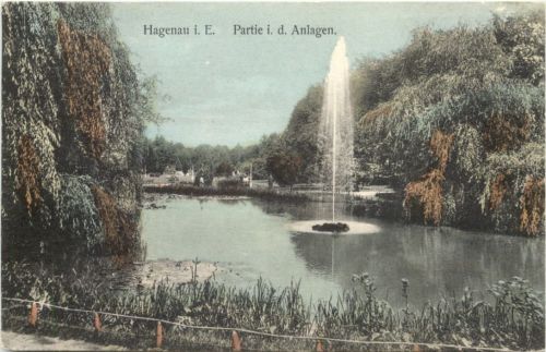 Hagenau i. E. - Partie in den Anlagen