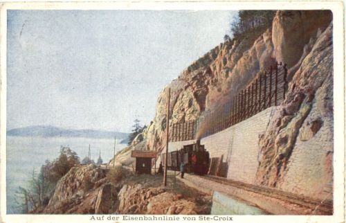 Auf der Eisenbahnlinie von Ste-Croix