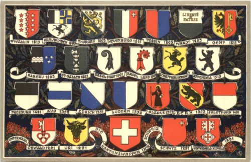 Kantonswappen der Schweiz
