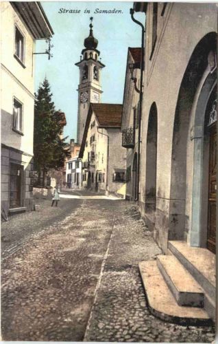 Strasse in Samaden