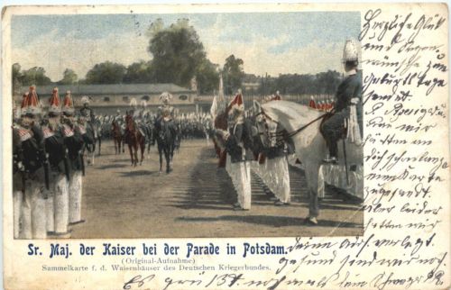 Potsdam - Der Kaiser bei der Parade