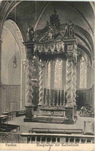 Verdun - Hauptaltar der Kathedrale - Feldpost