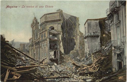 Messina - La rovine di una Chiesa