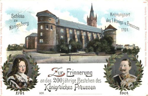 Königsberg - 200jährige Bestehen von Preussen - Privatganzsache - Litho