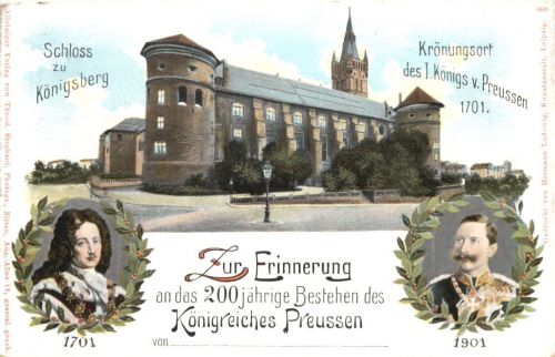 Königsberg - 200jährige Bestehen von Preussen - Privatganzsache - Litho