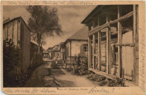 Kowel - Haus mit Überhaus - Feldpost