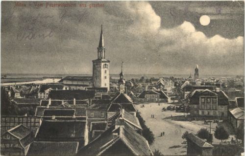 Mitau - Vom Feuerwehrturm - Feldpost
