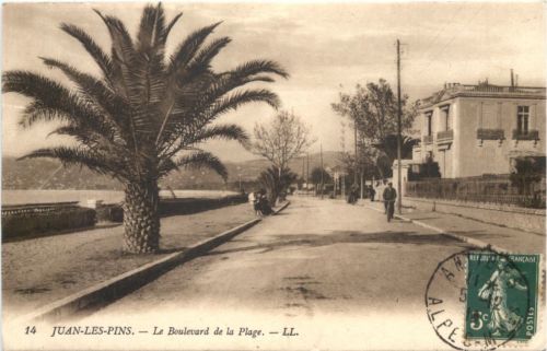 Juan les Pins - Le Boulevard de la Plage
