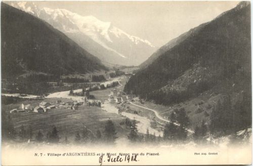 Argentiere et le Mont Blanc