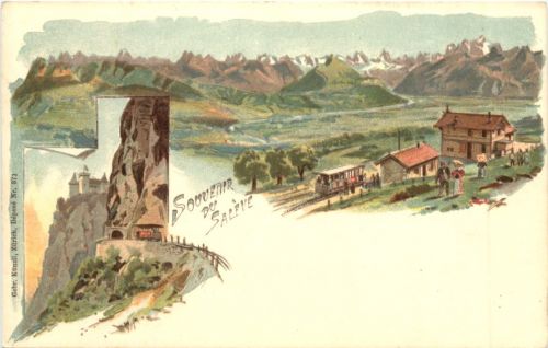 Souvenir du Saleve - Litho
