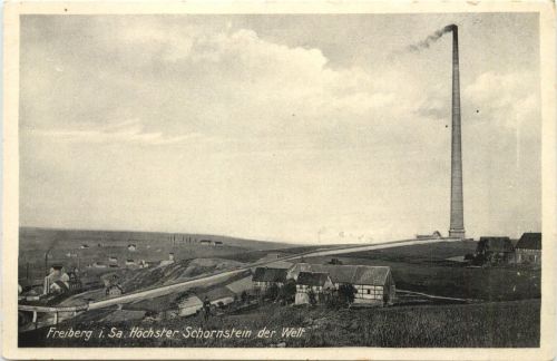 Freiberg - Höchster Schornstein der Welt