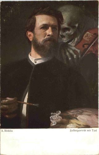 Künstler Ak A. Böcklin - Selbstportrait