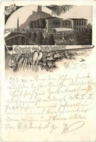 Gruss vom Drachenfels - Vorläufer 1892