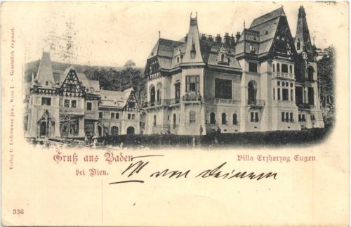 Gruss aus Baden bei Wien - Villa Erzherzog Eugen