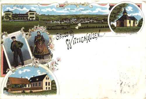 Gruss aus Wittighausen - Litho
