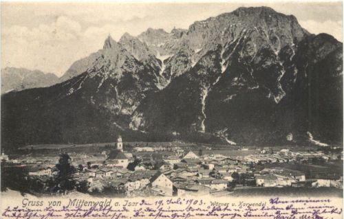 Gruss von Mittenwald a. Isar