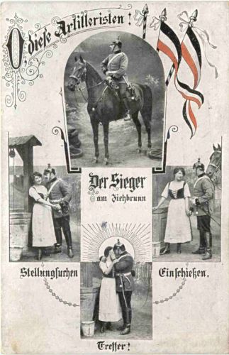 O diese Artilleristen - WW1 - Feldpost