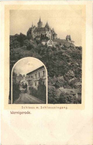 Wernigerode - Schloss mit Schlosseingang