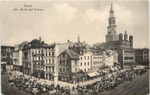 Posen - Alter Markt und Rathaus