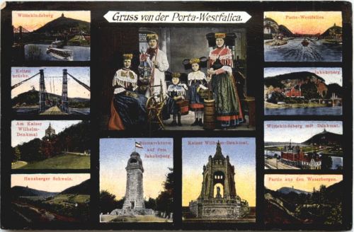 Gruss von der Porta Westfalica