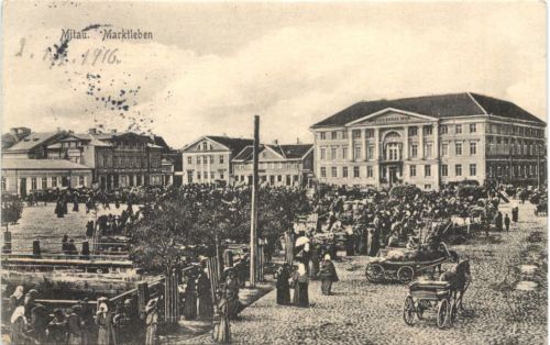 Mitau - Marktleben - Feldpost