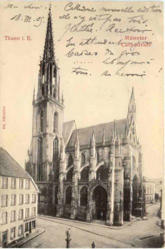 Thann im Elsass - Münster - Reliefkarte