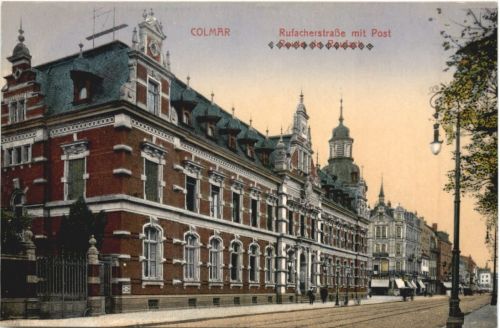 Colmar - Rufacherstrasse mit Post