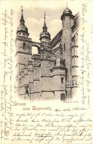 Gruss aus Bayreuth Stadtkirche