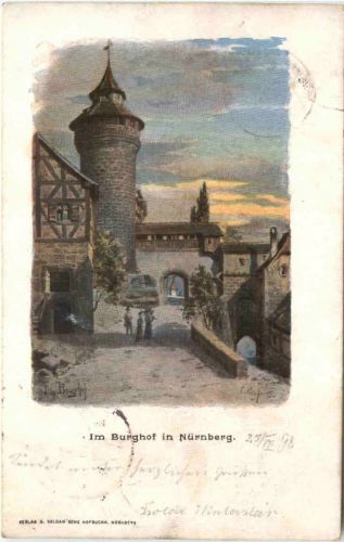 Im Burghof in Nürnberg