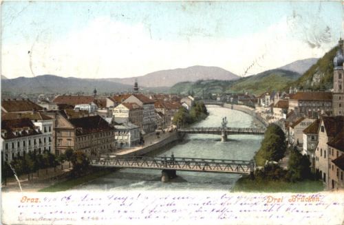 Graz Drei Brücken