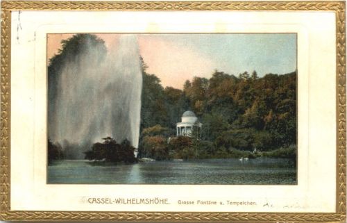 CASSEL-WILHELMSHÖHE Grosse Fontäne Tempelchen