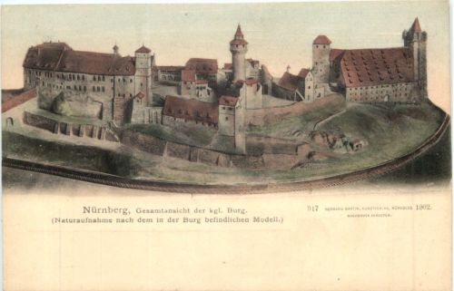 Nürnberg, Gesamtansicht der kgl. Burg