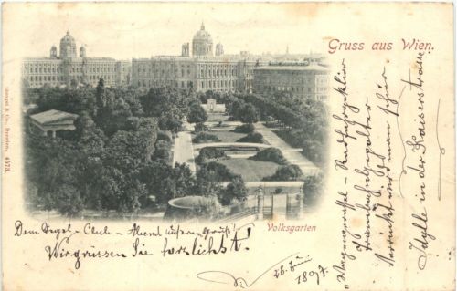 Gruss aus Wien Volksgarten