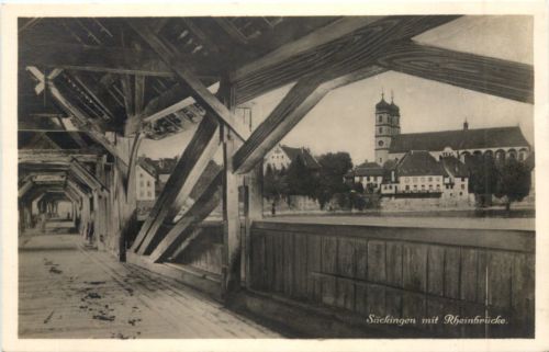 Säckingen mit Rheinbrücke