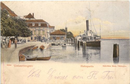 Ueberlingen Hafenpartie Gebrüder Metz, Tübingen.