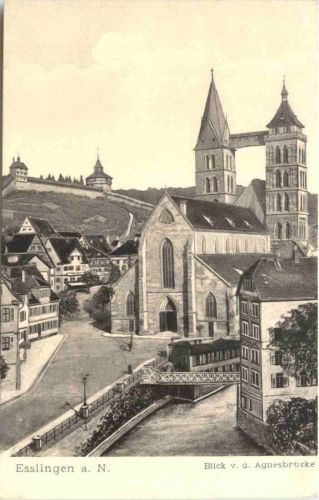 Esslingen a. N. Blick v. d. Agnesbrücke