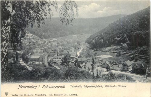 Neuenbürg i. Schwarzwald Turnhalle, Bügeleisenfabrik, Wildbader Strasse