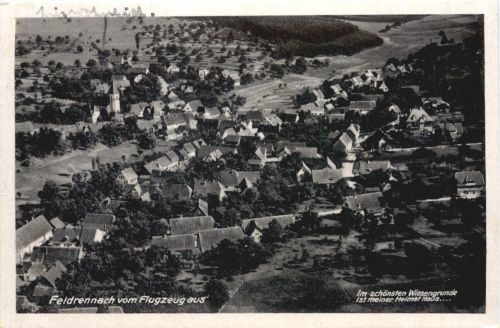 Feldrennach vom Flugzeug aus