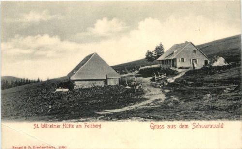 Gruss aus dem Schwarzwald St. Wilhelmer Hütte am Feldberg