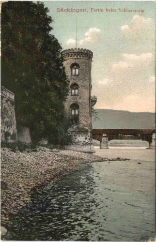 Säckingen, Partie beim Schlossturm