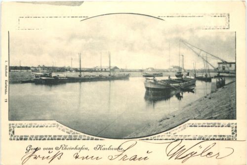 Gruß vom Rheinhafen, Karlsruhe
