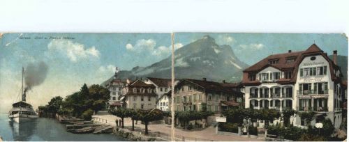 Gersau - Klappkarte - HJotel Bellevue