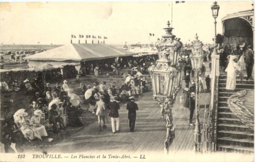 Trouville - Les Planches et la Tente-Abri
