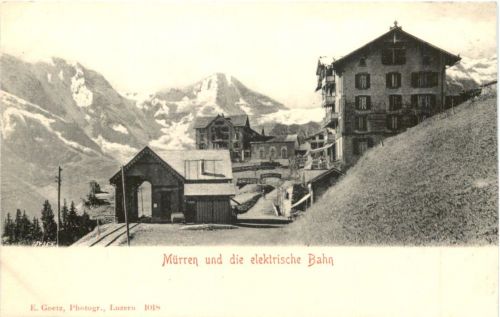 Mürren und die elektrische Bahn