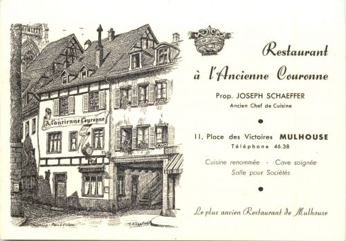 Mulhouse - Restaurant a l Ancienne Couronne