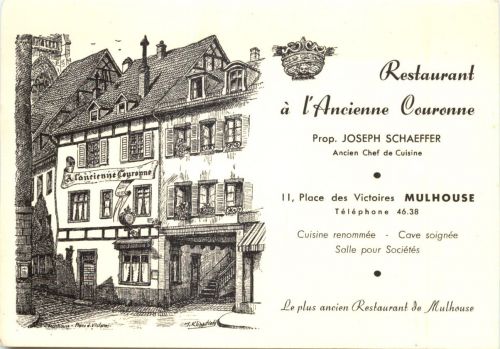 Mulhouse - Restaurant a l Ancienne Couronne